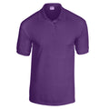 Purple - Front - Gildan Childrens-Kids Plain Jersey Polo Shirt