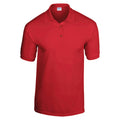 Red - Front - Gildan Childrens-Kids Plain Jersey Polo Shirt