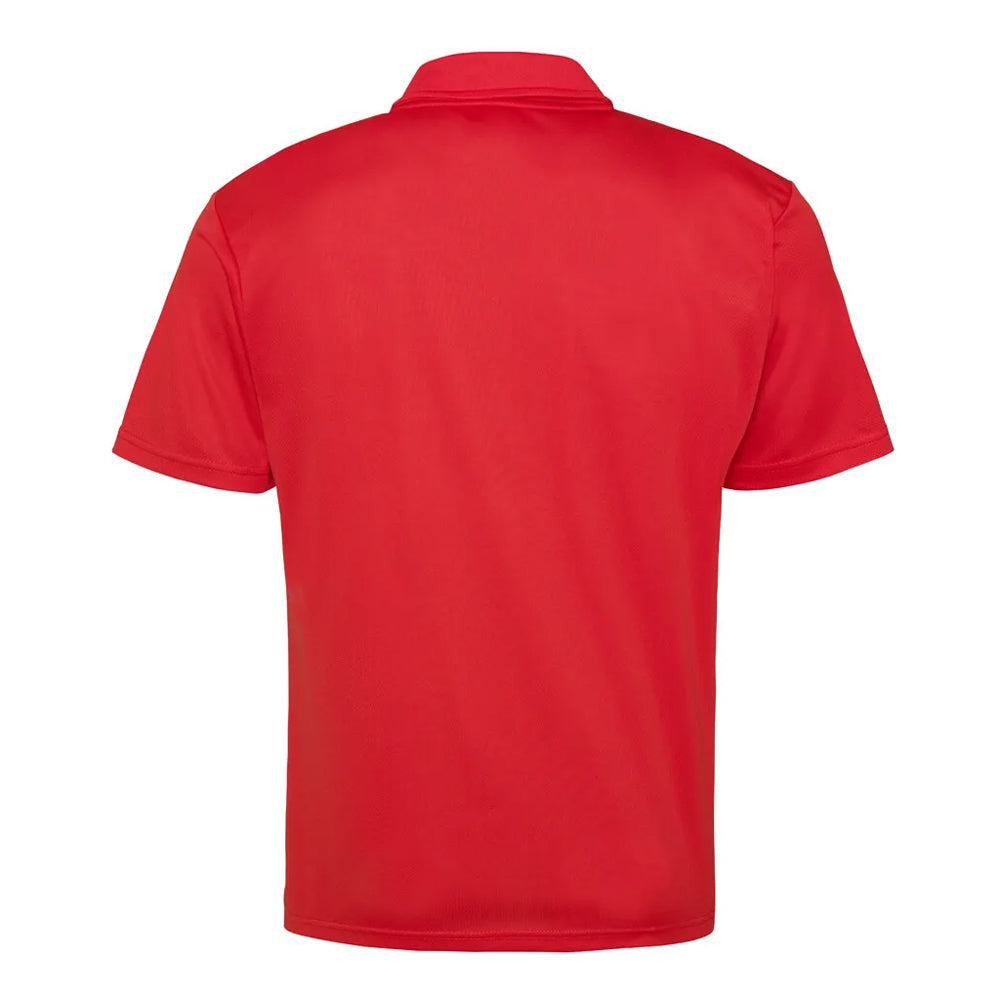 Fire Red - Back - AWDis Cool Childrens-Kids Cool Polo Shirt