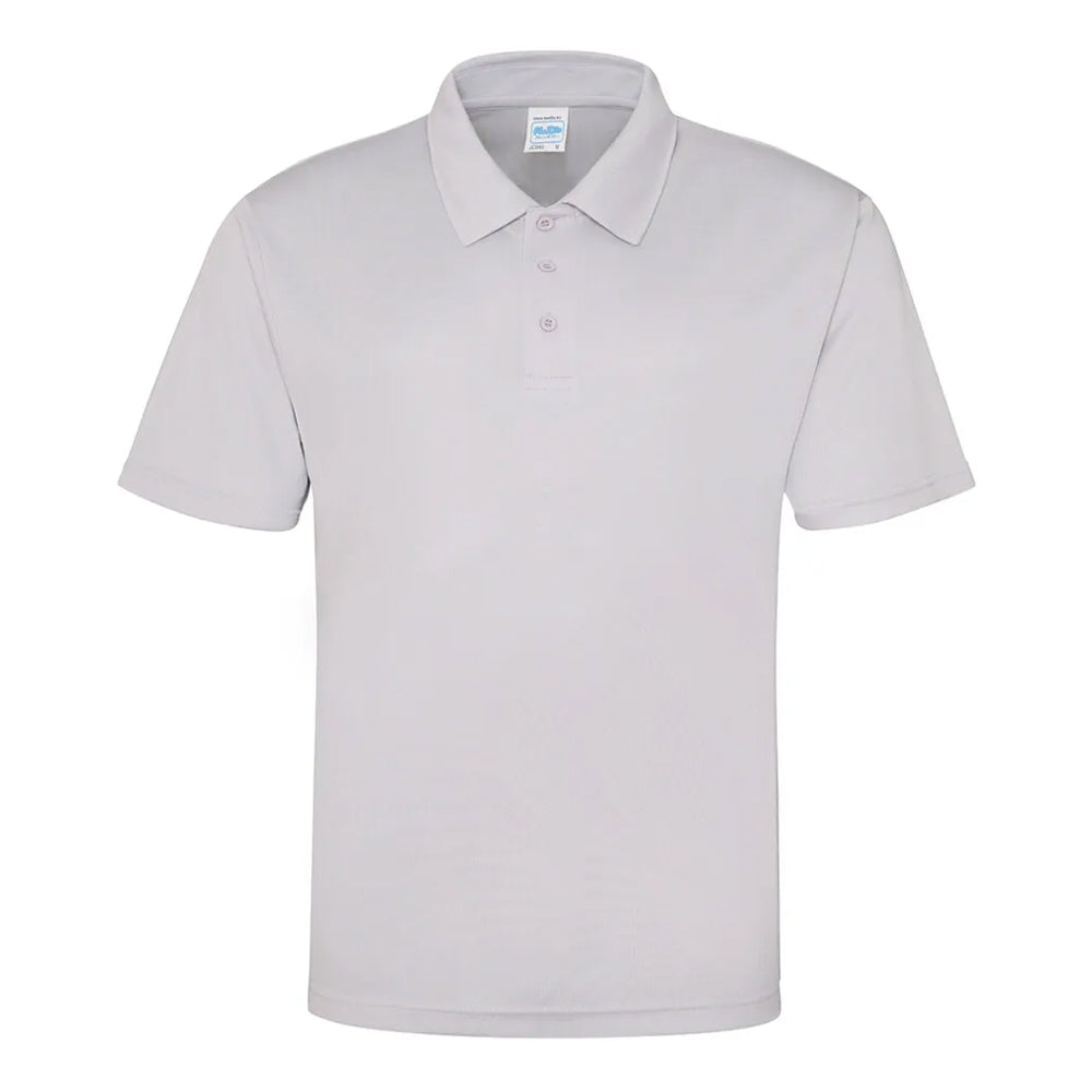 Heather Grey - Back - AWDis Cool Childrens-Kids Cool Polo Shirt