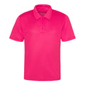 Hot Pink - Front - AWDis Cool Childrens-Kids Cool Polo Shirt