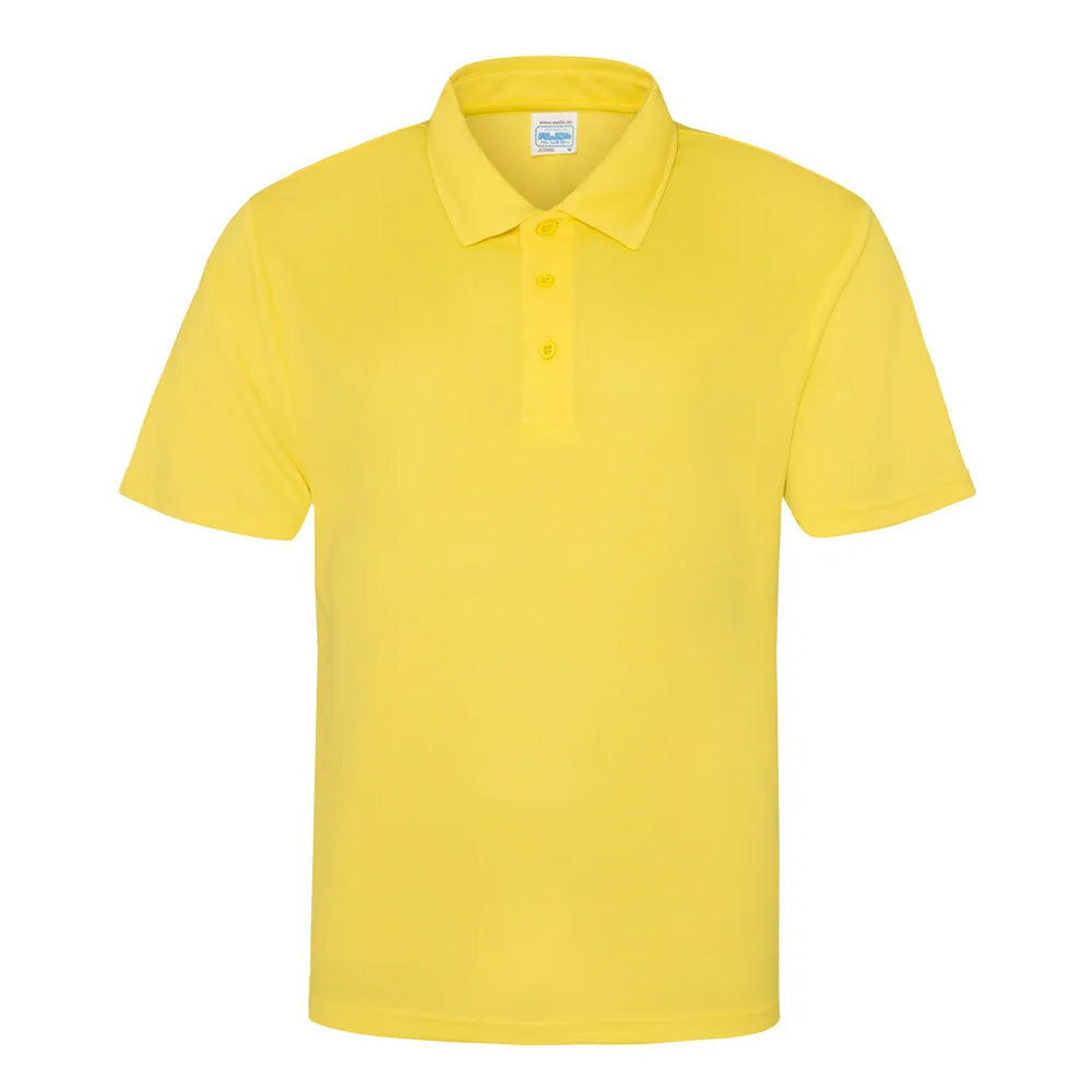 Sun Yellow - Front - AWDis Cool Childrens-Kids Cool Polo Shirt