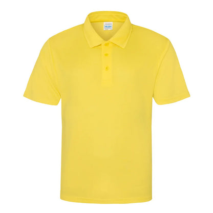 Sun Yellow - Front - AWDis Cool Childrens-Kids Cool Polo Shirt