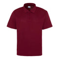 Burgundy - Front - AWDis Cool Childrens-Kids Cool Polo Shirt