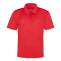Fire Red - Front - AWDis Cool Childrens-Kids Cool Polo Shirt