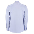 Light Blue - Back - Kustom Kit Mens Oxford Tailored Long-Sleeved Shirt
