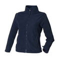 Navy - Front - Henbury Womens-Ladies Microfleece Jacket
