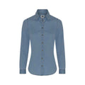 Light Blue - Front - So Denim Womens-Ladies Lucy Denim Shirt