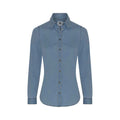 Light Blue - Front - So Denim Womens-Ladies Lucy Denim Shirt