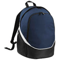 French Navy-Black-White - Front - Quadra Pro Team Backpack