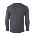 Dark Heather - Back - Gildan Unisex Adult Ultra Heather Cotton Long-Sleeved T-Shirt