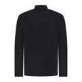 Black - Back - Henbury Mens Zip Neck Top