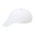 White - Side - Larkwood Childrens-Kids Baseball Cap