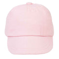 Pale Pink - Front - Larkwood Childrens-Kids Baseball Cap