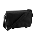 Black - Back - Bagbase Plain Messenger Bag
