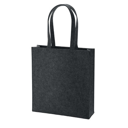 Charcoal Melange - Back - Bagbase Felt Tote Bag