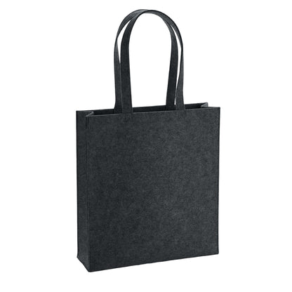 Charcoal Melange - Front - Bagbase Felt Tote Bag