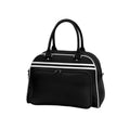 Black-White - Front - Bagbase Retro Bowling Bag