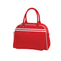Classic Red-White - Front - Bagbase Retro Bowling Bag