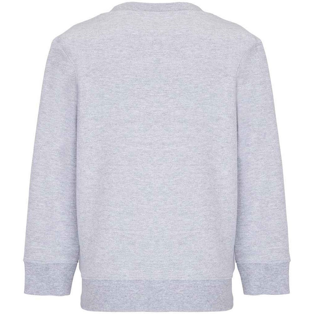 Grey - Back - SOLS Childrens-Kids Columbia Marl Sweatshirt