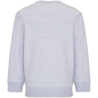 Grey - Back - SOLS Childrens-Kids Columbia Marl Sweatshirt