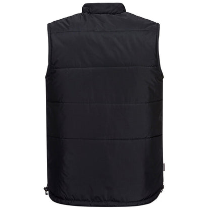 Black - Back - Portwest Mens Classic Body Warmer