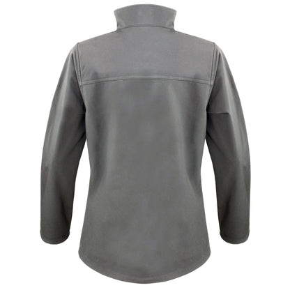 Grey - Back - Result Womens-Ladies Classic Softshell Soft Shell Jacket