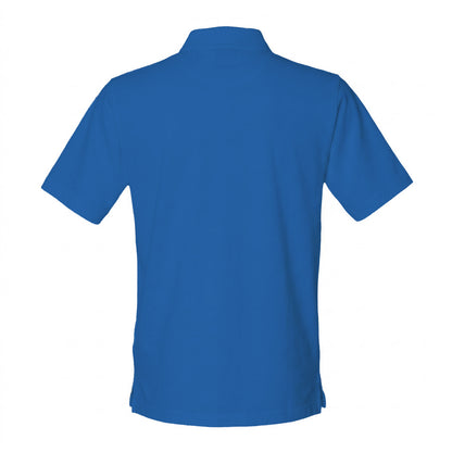 Royal Blue - Back - Henbury Mens Classic Cotton Pique Heavy Polo Shirt