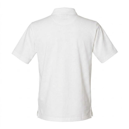 White - Back - Henbury Mens Classic Cotton Pique Heavy Polo Shirt