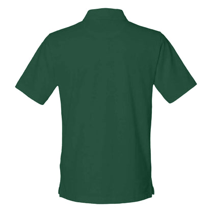 Bottle Green - Back - Henbury Mens Classic Cotton Pique Heavy Polo Shirt