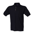 Navy - Front - Henbury Mens Classic Cotton Pique Heavy Polo Shirt
