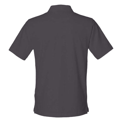Charcoal - Back - Henbury Mens Classic Cotton Pique Heavy Polo Shirt