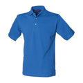 Royal Blue - Front - Henbury Mens Classic Cotton Pique Heavy Polo Shirt