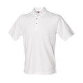 White - Front - Henbury Mens Classic Cotton Pique Heavy Polo Shirt