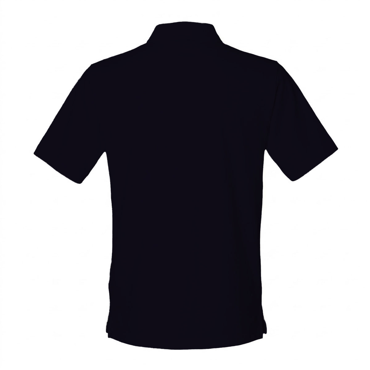 Navy - Back - Henbury Mens Classic Cotton Pique Heavy Polo Shirt