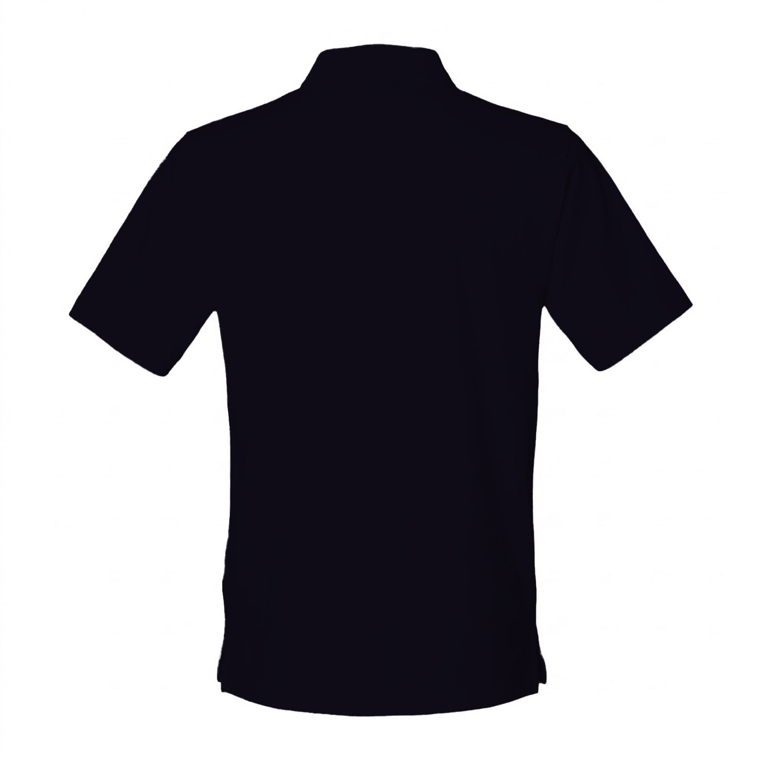 Navy - Back - Henbury Mens Classic Cotton Pique Heavy Polo Shirt