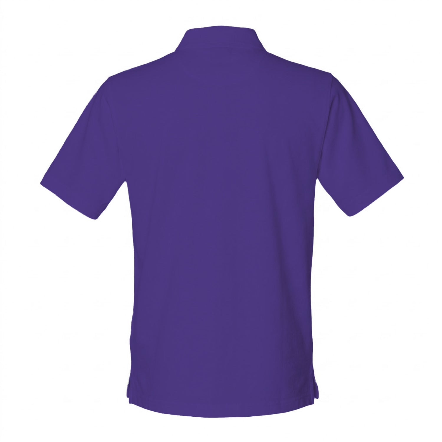 Purple - Back - Henbury Mens Classic Cotton Pique Heavy Polo Shirt