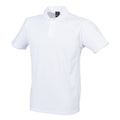 White - Front - Finden & Hales Mens Piped Performance Polo Shirt