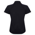 Navy - Back - Finden & Hales Womens-Ladies Piped Polo Shirt