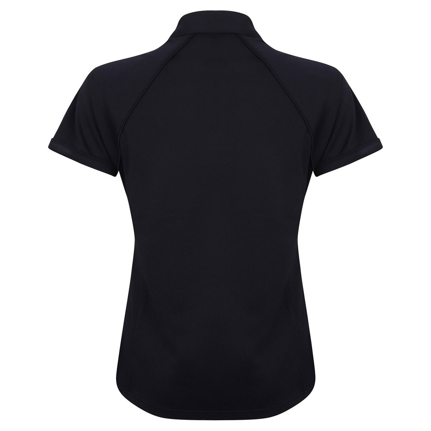 Navy - Back - Finden & Hales Womens-Ladies Piped Polo Shirt