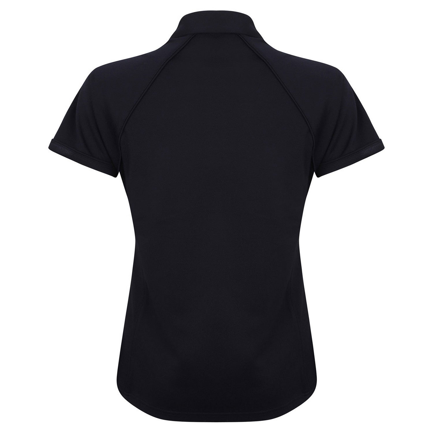 Navy - Back - Finden & Hales Womens-Ladies Piped Polo Shirt
