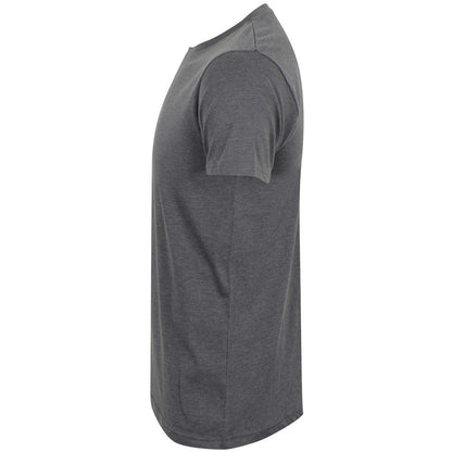 Heather Charcoal - Side - Skinni Fit Mens Feel Good Heather Stretch T-Shirt