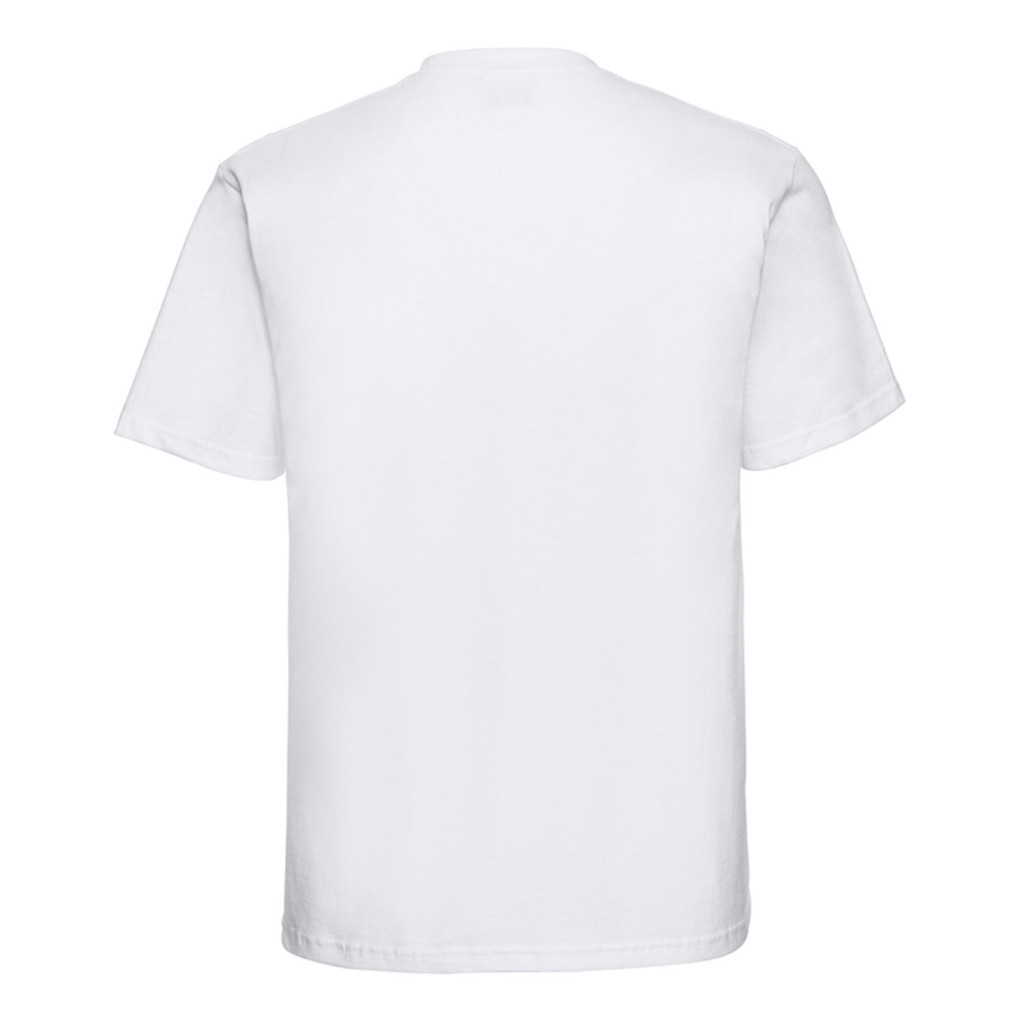 White - Back - Russell Mens Classic Ringspun Cotton T-Shirt