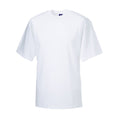 White - Front - Russell Mens Classic Ringspun Cotton T-Shirt