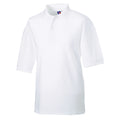 White - Side - Russell Mens Polycotton Pique Polo Shirt