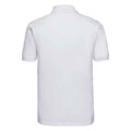 White - Back - Russell Mens Classic Cotton Pique Polo Shirt