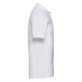 White - Side - Russell Mens Classic Cotton Pique Polo Shirt