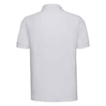 White - Back - Russell Mens Ultimate Cotton Pique Polo Shirt