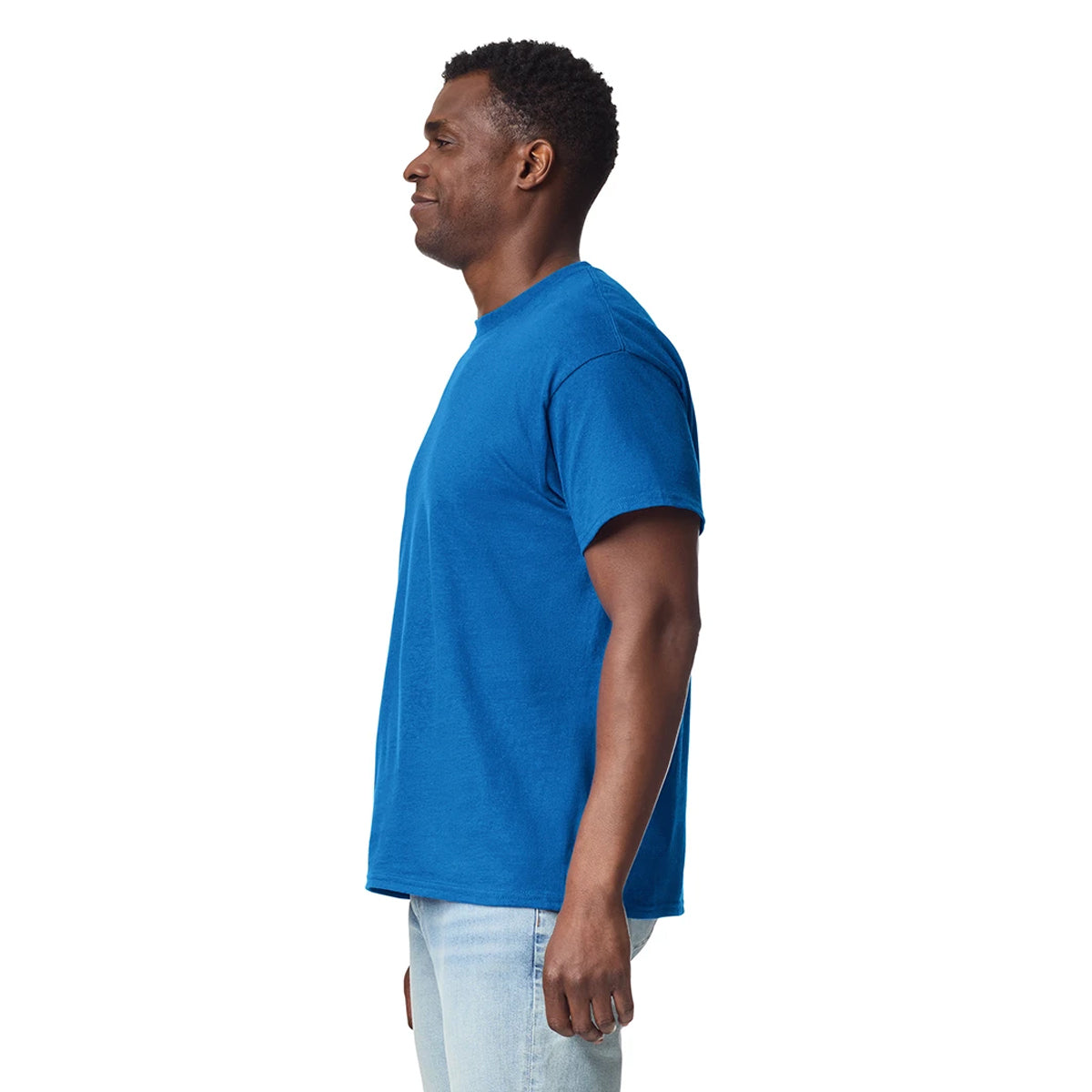 Royal Blue - Side - Gildan Unisex Adult Ultra Cotton T-Shirt