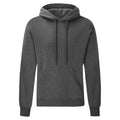 Dark Heather - Front - Fruit of the Loom Mens Classic Heather Hoodie